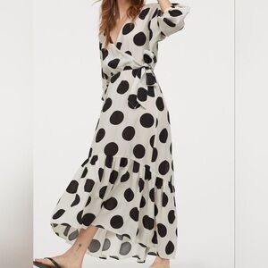 H&M Polka Dot Maxi Dress